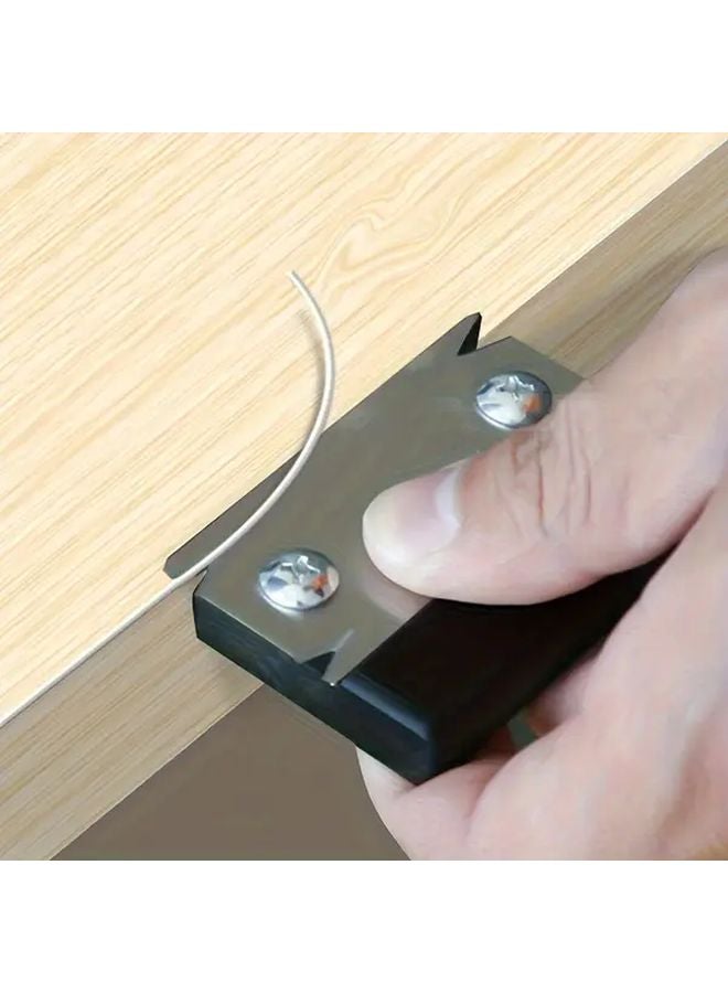 Black Hand Held Woodworking Edge Dresser Planer Knife For Smoothing Chamfering Deburring PVC ABS MDF Panels - Image 4